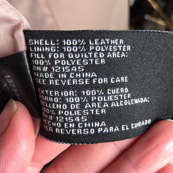 NWT London Fog Blush Leather Moro Jacket - Picture 6 of 6